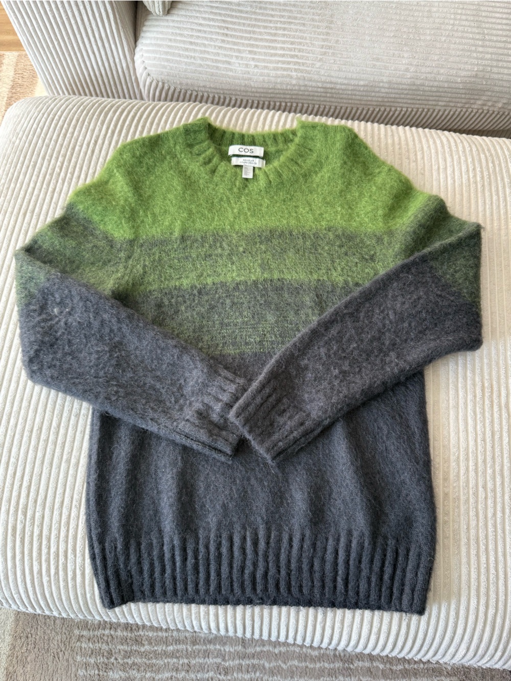 COS Colour Block Mohair Blend Sweater